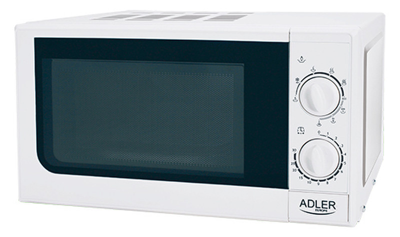 Adler AD 6204 Комбинированная микроволновая печь Настольный 20л 700Вт Белый микроволновая печь