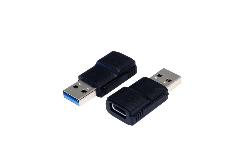 EXSYS EX-47991 USB 3.0 A USB 3.1 C Черный кабельный разъем/переходник