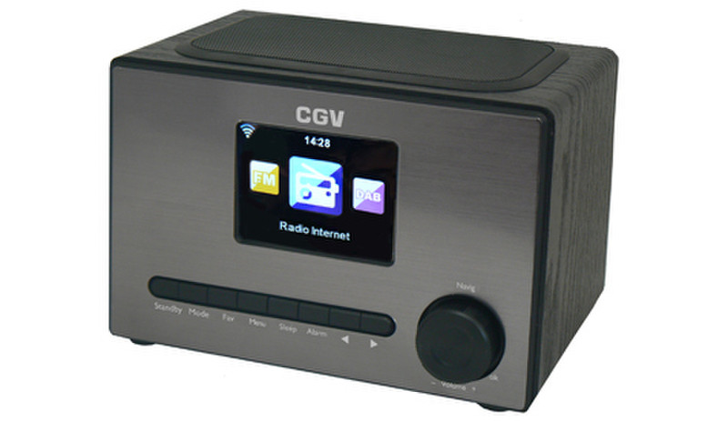 CGV DR20i Uhr Analog & digital Grau Radio