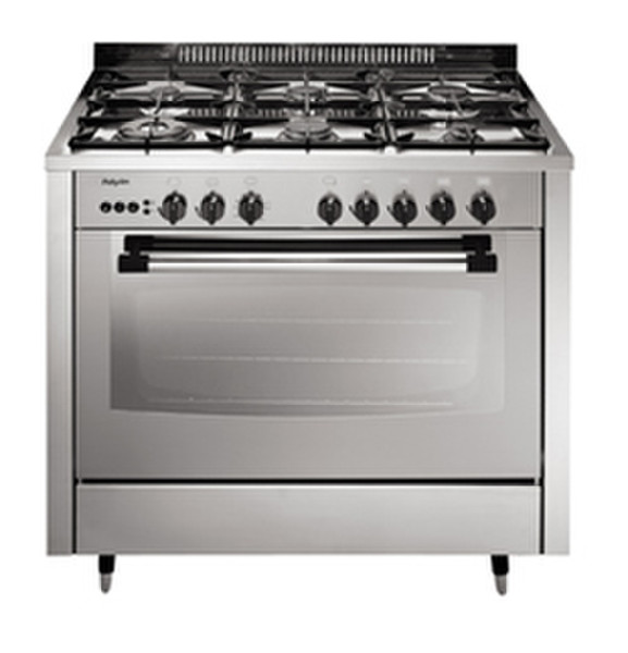 Pelgrim TBF 925 Tussenbouw gas-elektro-fornuis Freestanding Gas hob A+ Silver