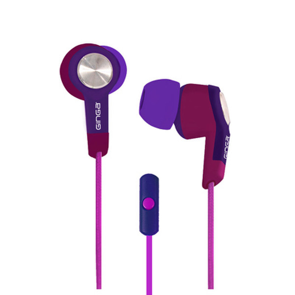 Ginga GI16AUD01HF In-ear Binaural Pink,Purple