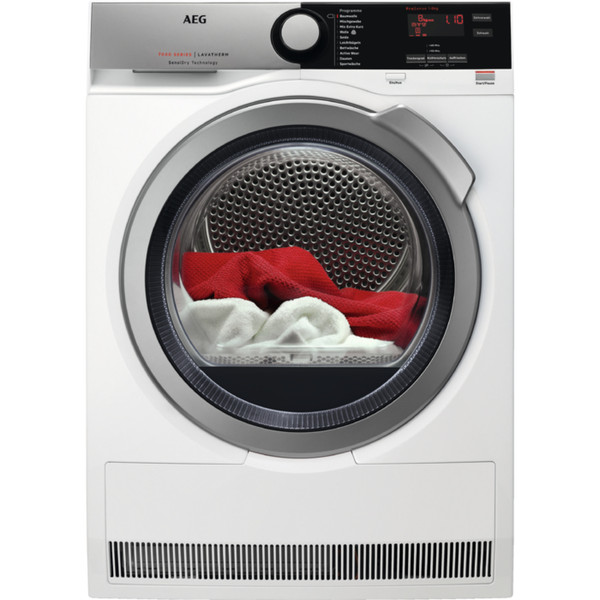 AEG T7DE76485 Freistehend Frontlader 8kg A+ Silber, Weiß Wäschetrockner