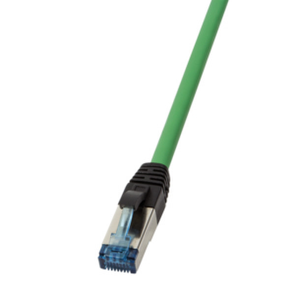 LogiLink CQ6025P 0.5m Cat6a S/FTP (S-STP) Grün Netzwerkkabel