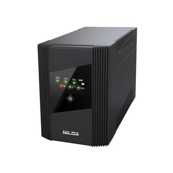 Nilox 17NXGCLI61001 2400VA Tower Schwarz Unterbrechungsfreie Stromversorgung (UPS)