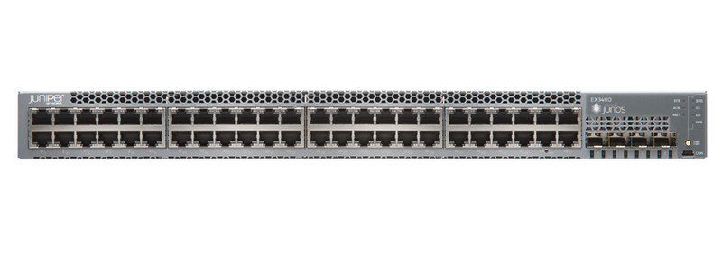 Juniper EX3400 Управляемый L2/L3 Gigabit Ethernet (10/100/1000) 1U Черный
