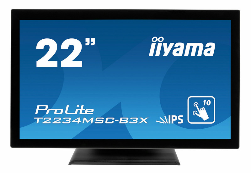 iiyama ProLite T2234MSC-B3X 21.5Zoll 1920 x 1080Pixel Multi-touch Tisch Schwarz Touchscreen-Monitor