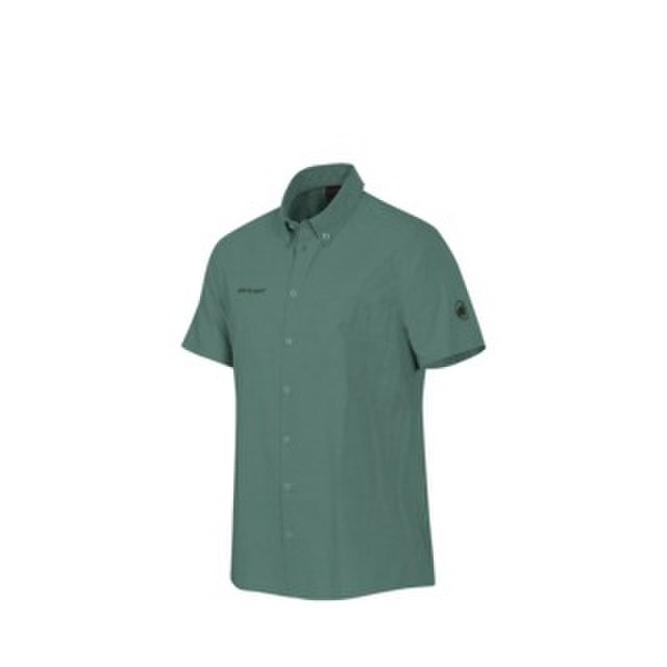 Mammut Trovat Shirt M Short sleeve Shirt collar Cotton,Polyester Green
