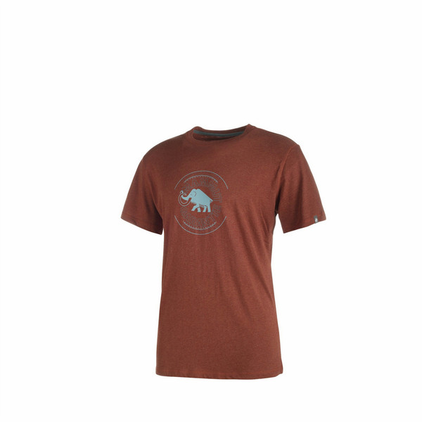 Mammut Garantie T-shirt S Kurzärmel Rundhals Baumwolle Braun