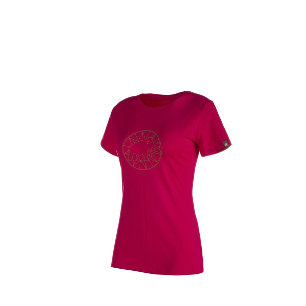 Mammut Logo T-shirt XS Short sleeve Crew neck Cotton,Elastane Pink