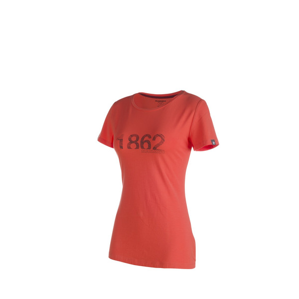 Mammut Ophira T-shirt XS Short sleeve Crew neck Cotton,Elastane Orange