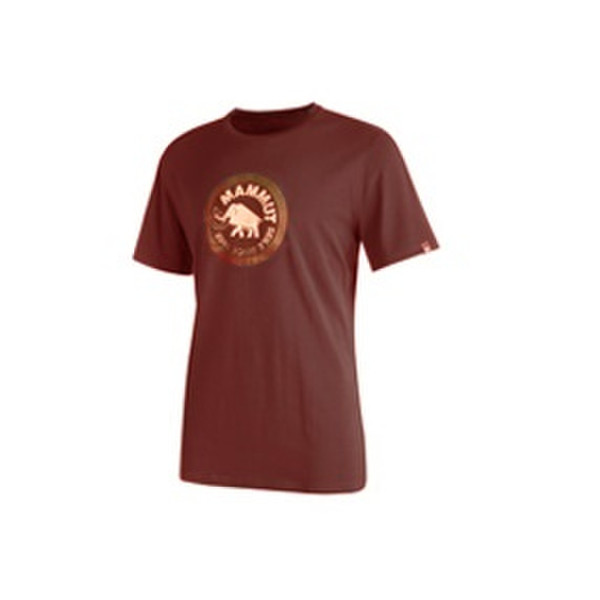 Mammut Seile T-shirt XL Short sleeve Crew neck Cotton,Elastane Red