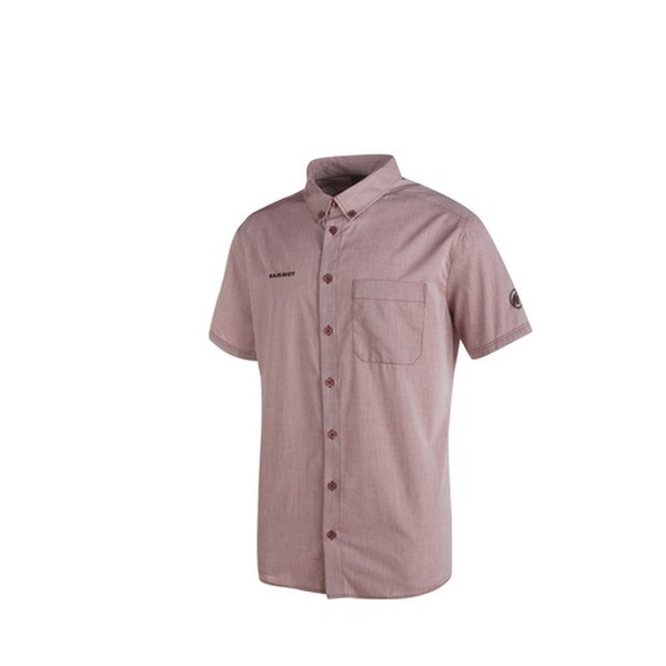 Mammut 1030-02370 3389 S Hemd S Kurzärmel Shirt collar Baumwolle Rot Männer Shirt/Oberteil