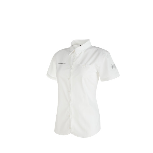 Mammut Trovat Shirt XS Short sleeve Polo neck Cotton,Polyester White