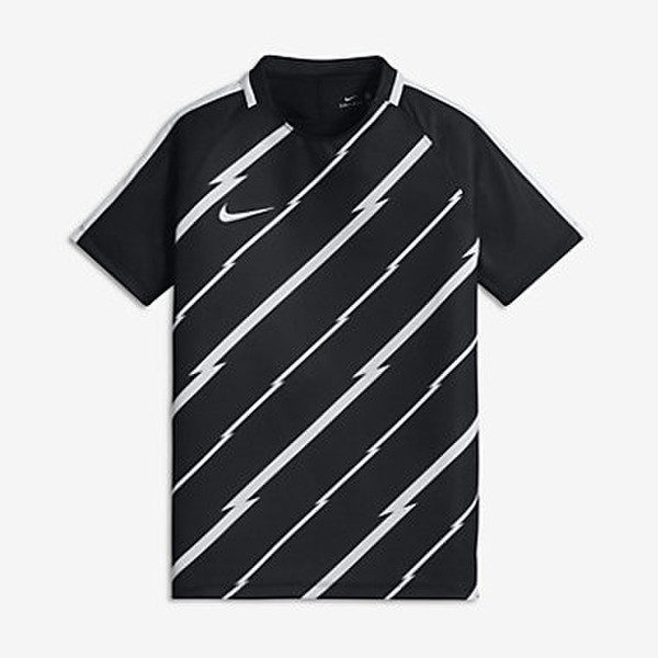 Nike Dry Squad T-shirt XS Short sleeve Crew neck Polyester Black,White