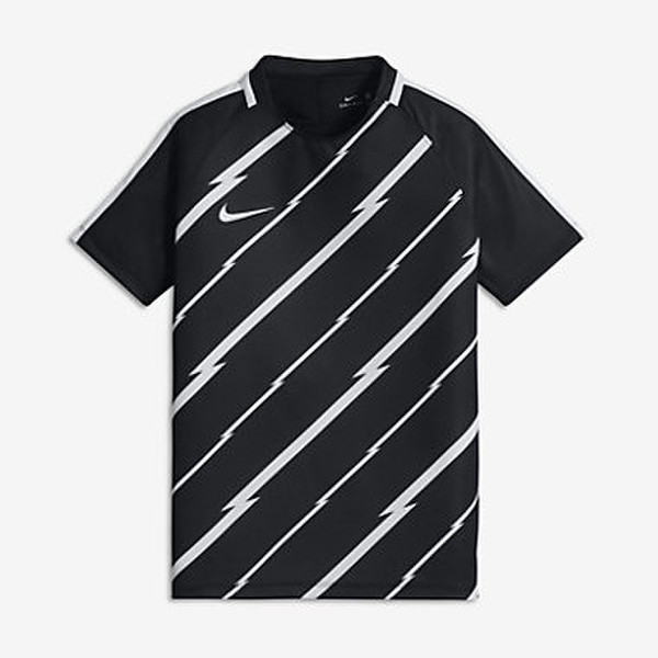 Nike Dry Squad T-shirt S Short sleeve Crew neck Polyester Black,White