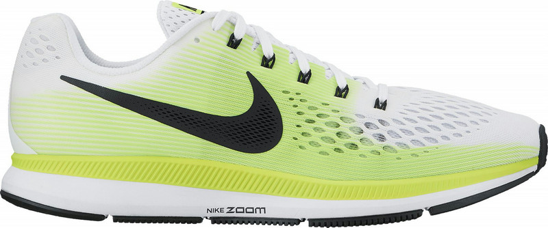 Nike Air Zoom Pegasus 34 Для взрослых Мужской Зеленый, Белый, Желтый 42.5 кроссовки