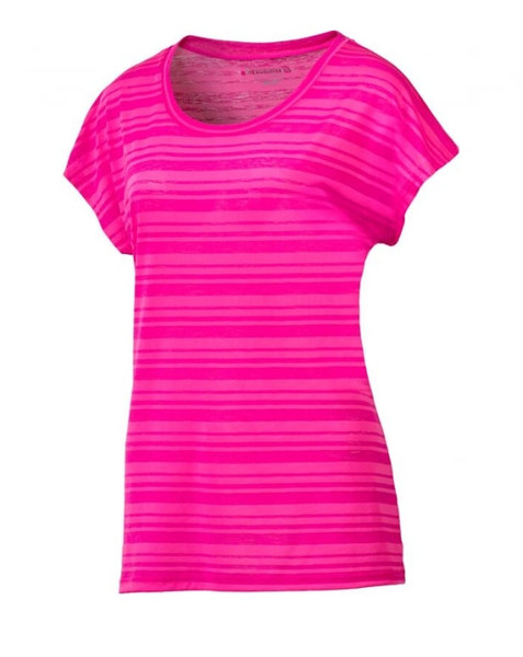 ENERGETICS Balinda II T-shirt XS Short sleeve Scoop neck Polyester Pink