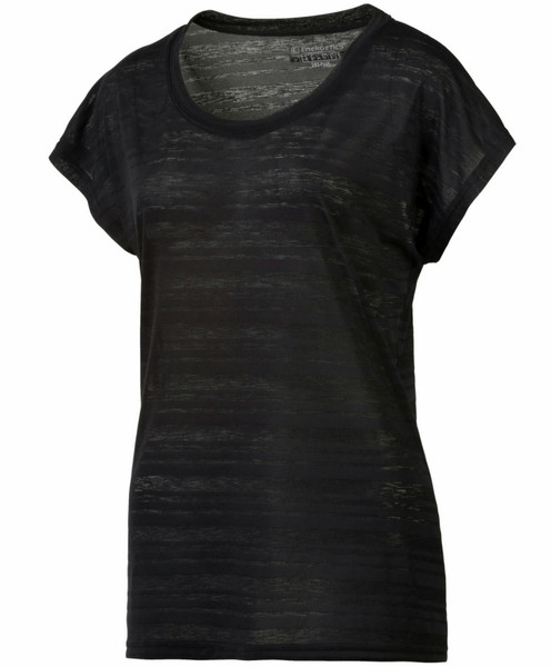 ENERGETICS Balinda II T-shirt XS Short sleeve Scoop neck Polyester Black