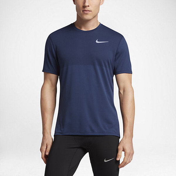 Nike Zonal Cooling Relay T-shirt S Short sleeve Crew neck Polyester Blue