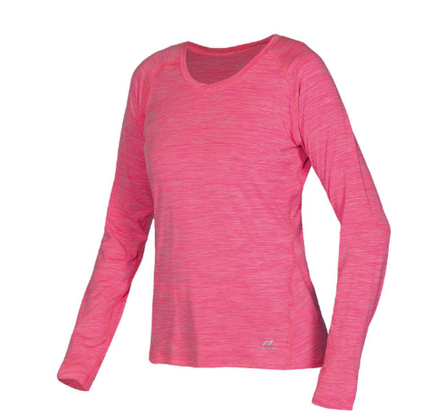 PRO TOUCH 100068 003020 Спортивная кофта Длинный рукав V-образная горловина Эластан, Полиэстер Розовый женская рубашка/топ