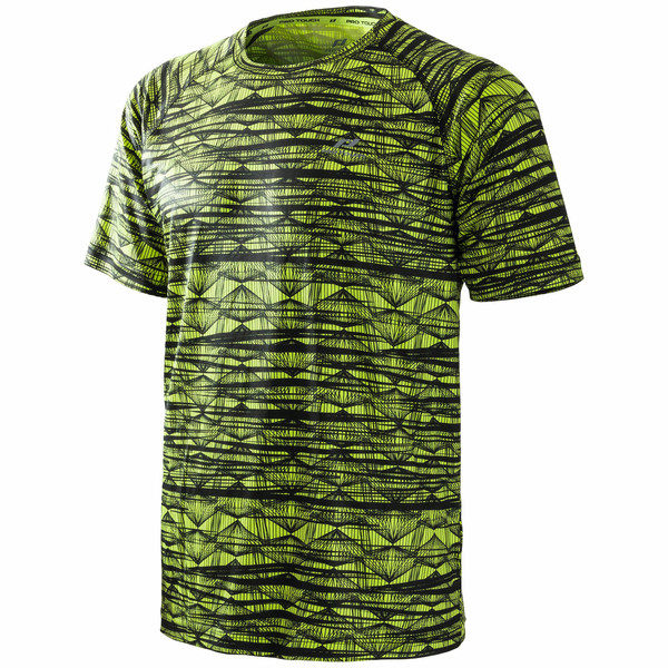 PRO TOUCH Rylu ux T-shirt M Short sleeve Crew neck Elastane,Polyester Green