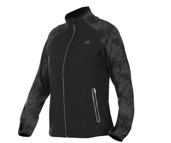 PRO TOUCH 100042 001014 Women's shell jacket/windbreaker Elastane,Polyester Black,Grey woman's outerwear