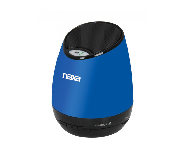 Naxa NAS3041 Stereo 3W Cylinder Black,Blue