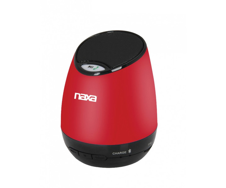 Naxa NAS3041 Stereo 3W Zylinder Schwarz, Rot
