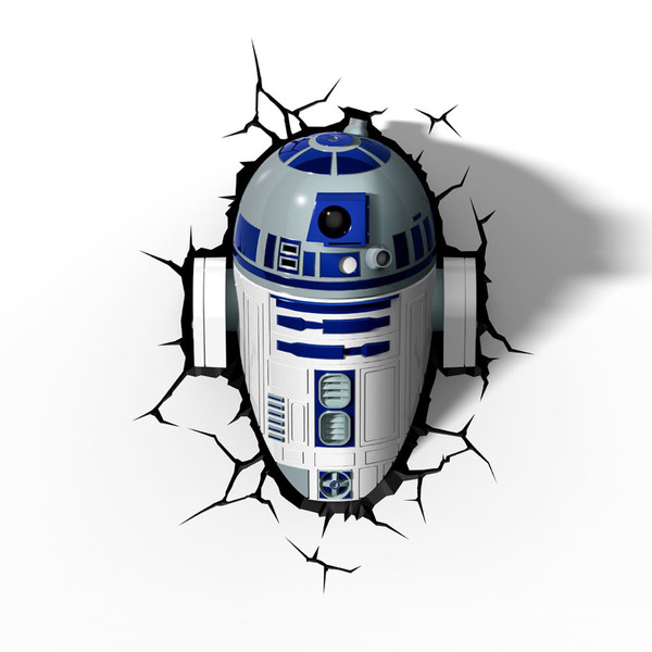 Bart Smit Star Wars 3D lamp R2-D2 Для помещений Синий, Белый