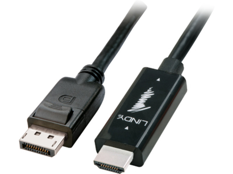 Microconnect HDMDPCON1 1m HDMI DisplayPort Schwarz Videokabel-Adapter