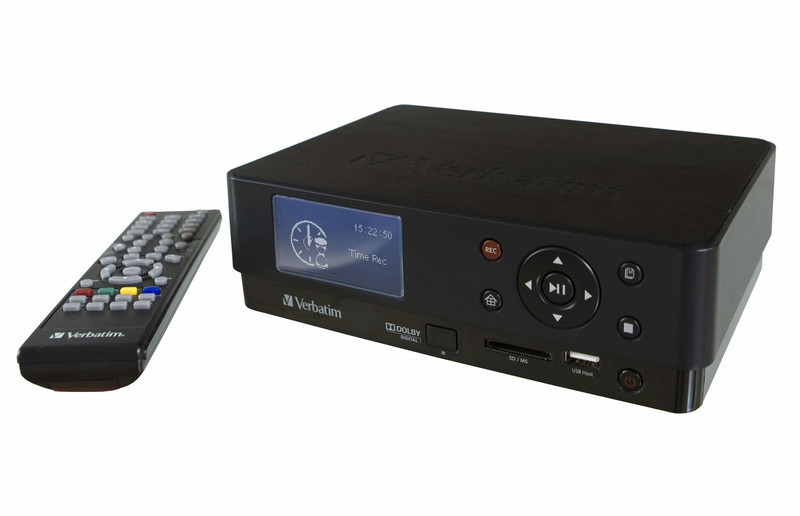 Verbatim MediaStation HD DVR Wireless Network Multimedia Recorder 1TB Schwarz Digitaler Mediaplayer