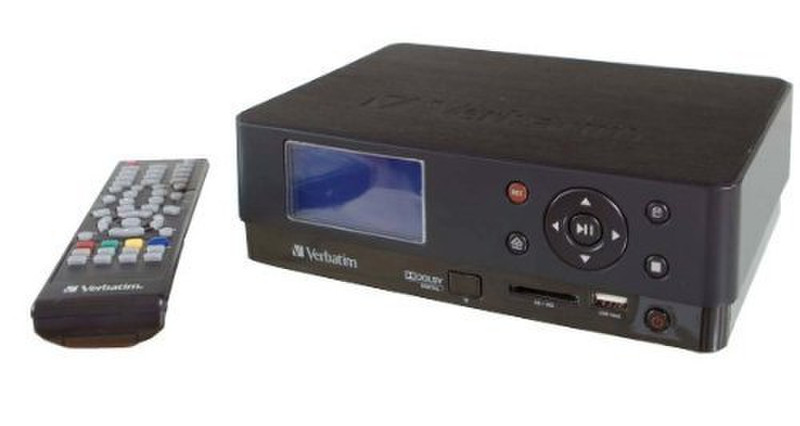 Verbatim MediaStation HD DVR Network Multimedia Recorder 500GB Черный медиаплеер