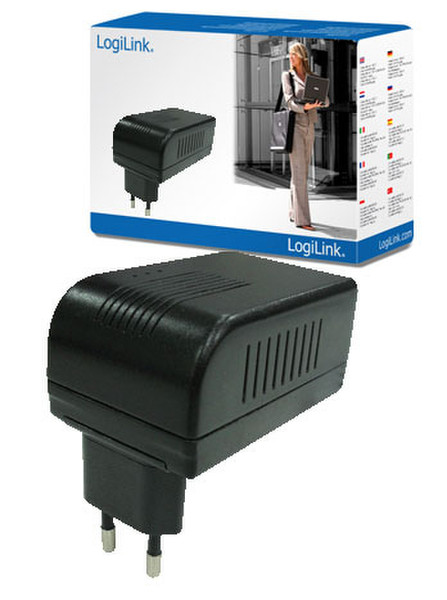 LogiLink Powerline Adapter 220 Volt Черный адаптер питания / инвертор