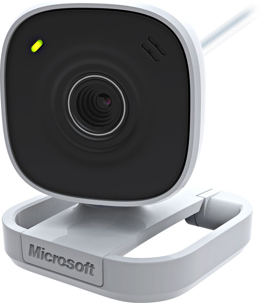 Microsoft LifeCam VX-800 0.3МП 640 x 480пикселей USB 2.0 Черный, Белый вебкамера