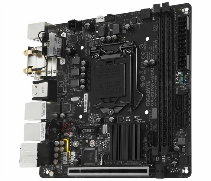 Gigabyte GA-Z270N-WIFI Intel Z270 LGA 1151 (Socket H4) Mini ITX motherboard