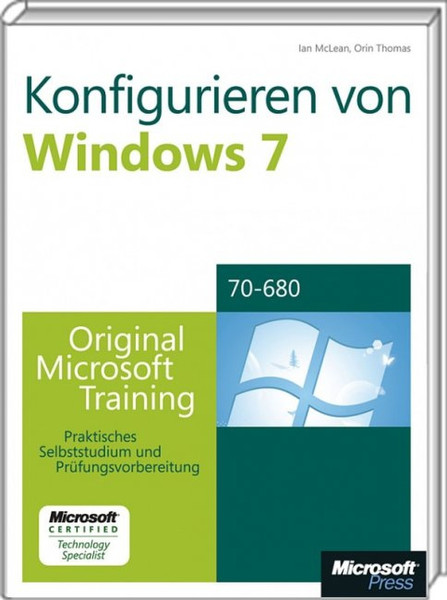 Microsoft Konfigurieren von Windows 7, Training für Examen 70-680 German software manual