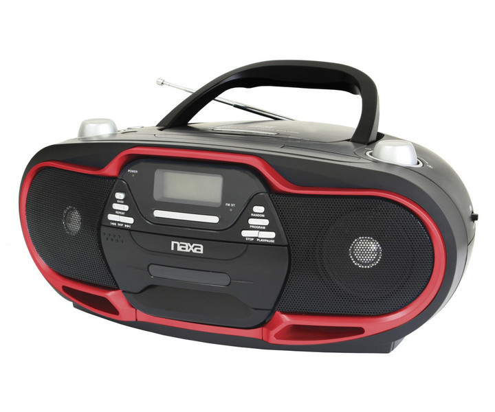 Naxa NPB-257 Portable CD player Black,Red