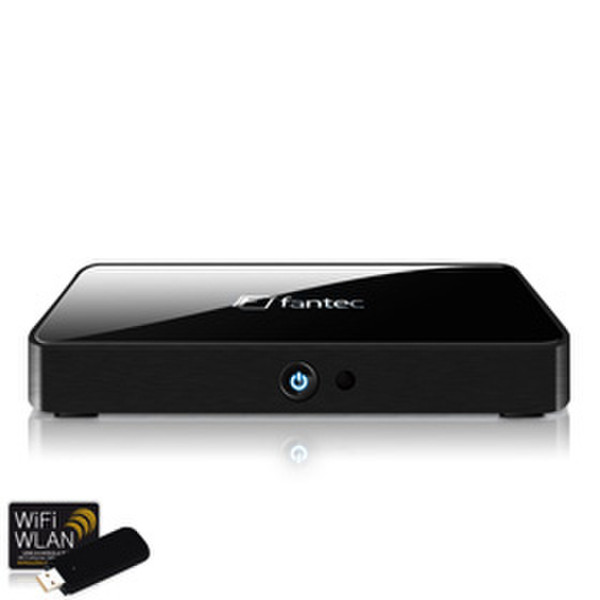 Fantec TV-FHDS Wi-Fi Black digital media player