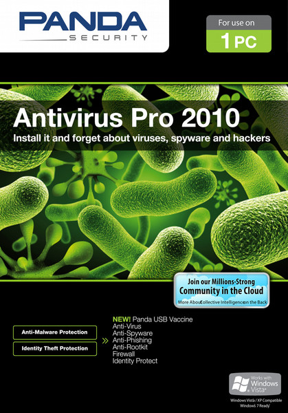 Panda Antivirus 2010 Pro 1user(s)