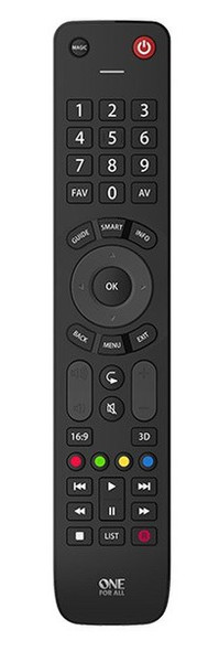 One For All Evolve TV IR Wireless Press buttons Black