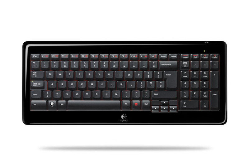 Logitech Wireless Keyboard K340 USB Schwarz Tastatur