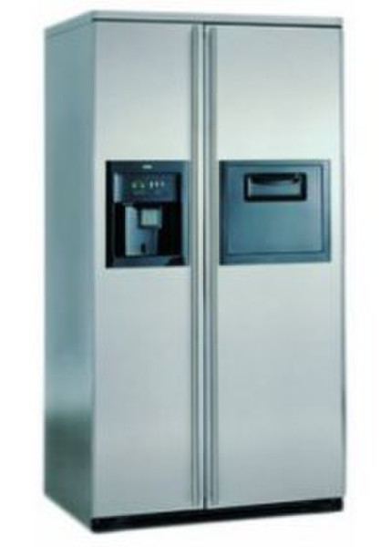 ATAG KA211L freestanding 512L Silver side-by-side refrigerator