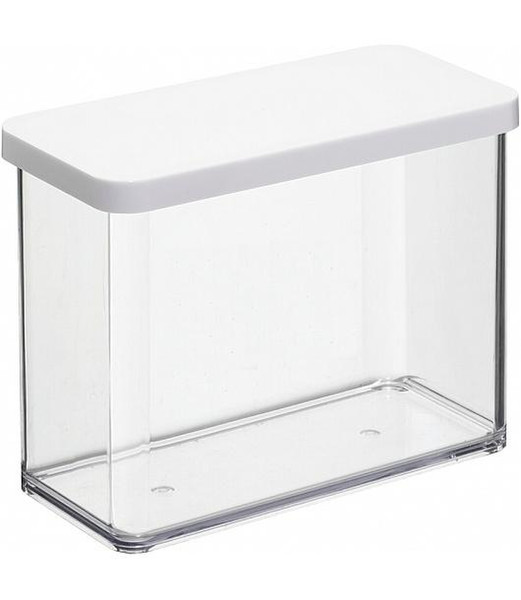 Rotho Loft Прямоугольный Коробка 2.1л Прозрачный, Белый