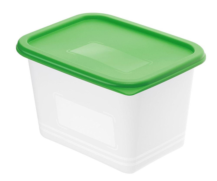 Rotho DOMINO Rectangular Box 1L Green,White 4pc(s)