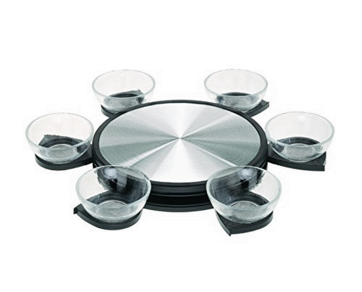 Stöckli 8872.01 Bowl set Round Glass Black,Stainless steel 6pc(s) dining bowl