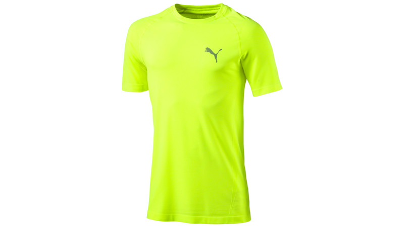 PUMA Dri Release T-shirt XXL Short sleeve Crew neck Polyester Yellow