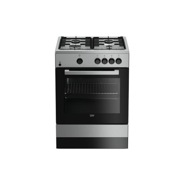 Beko FSG62000DXL Freestanding Gas hob A Stainless steel cooker