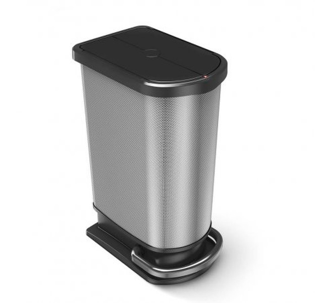 Rotho 11664 50л Прямоугольный Полипропилен (ПП) Углерод, Металлический trash can