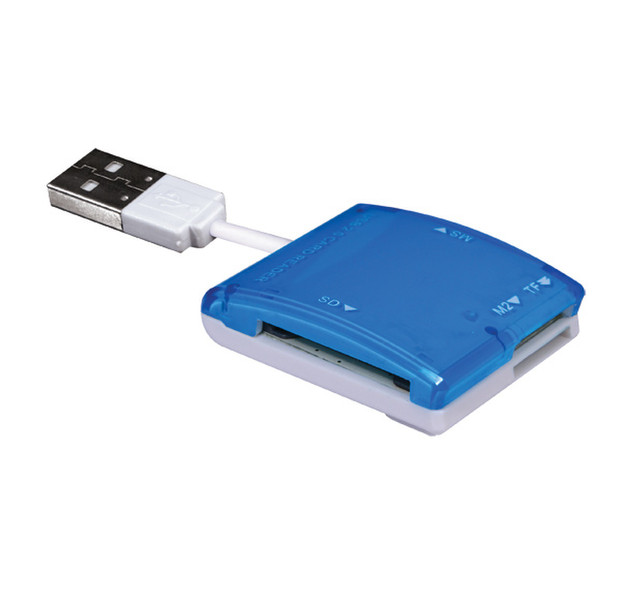 ADVANCE CR-NANO-BL USB 2.0 Синий, Белый устройство для чтения карт флэш-памяти