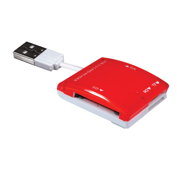ADVANCE CR-NANO-RE USB 2.0 Red,White card reader